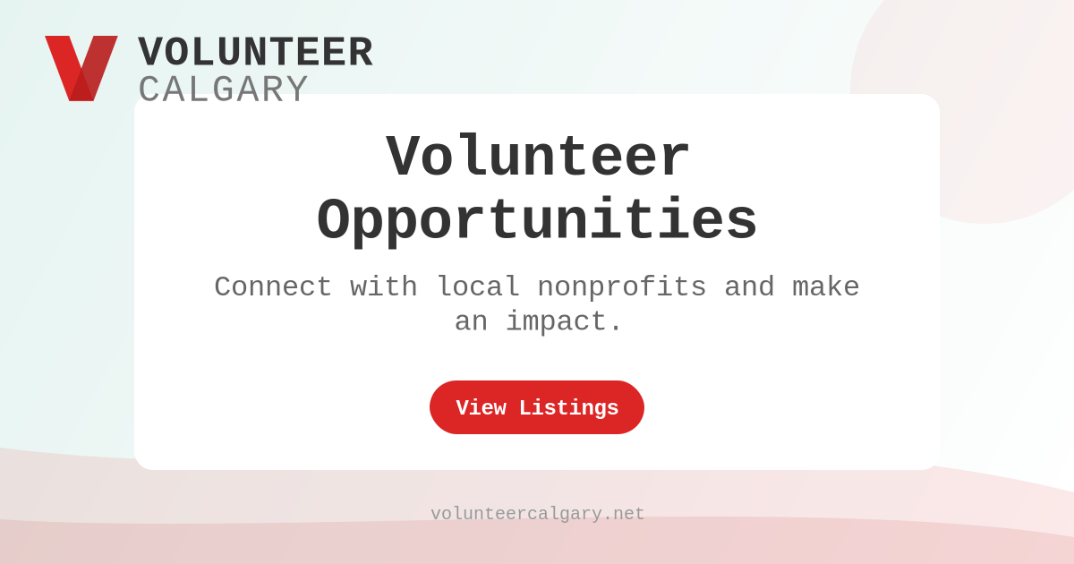 Volnewer Volunteer Opportunities Calgary