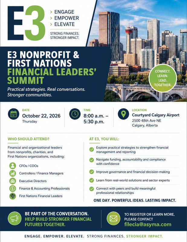 E3 Nonprofit & First Nations Financial Leaders’ Summit