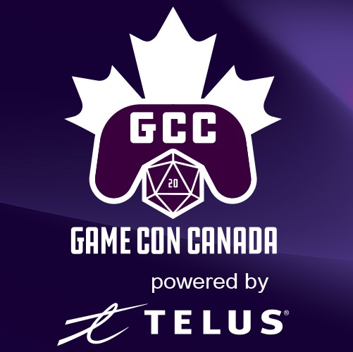 Game Con Canada (GCC) Powered by TELUS Logo