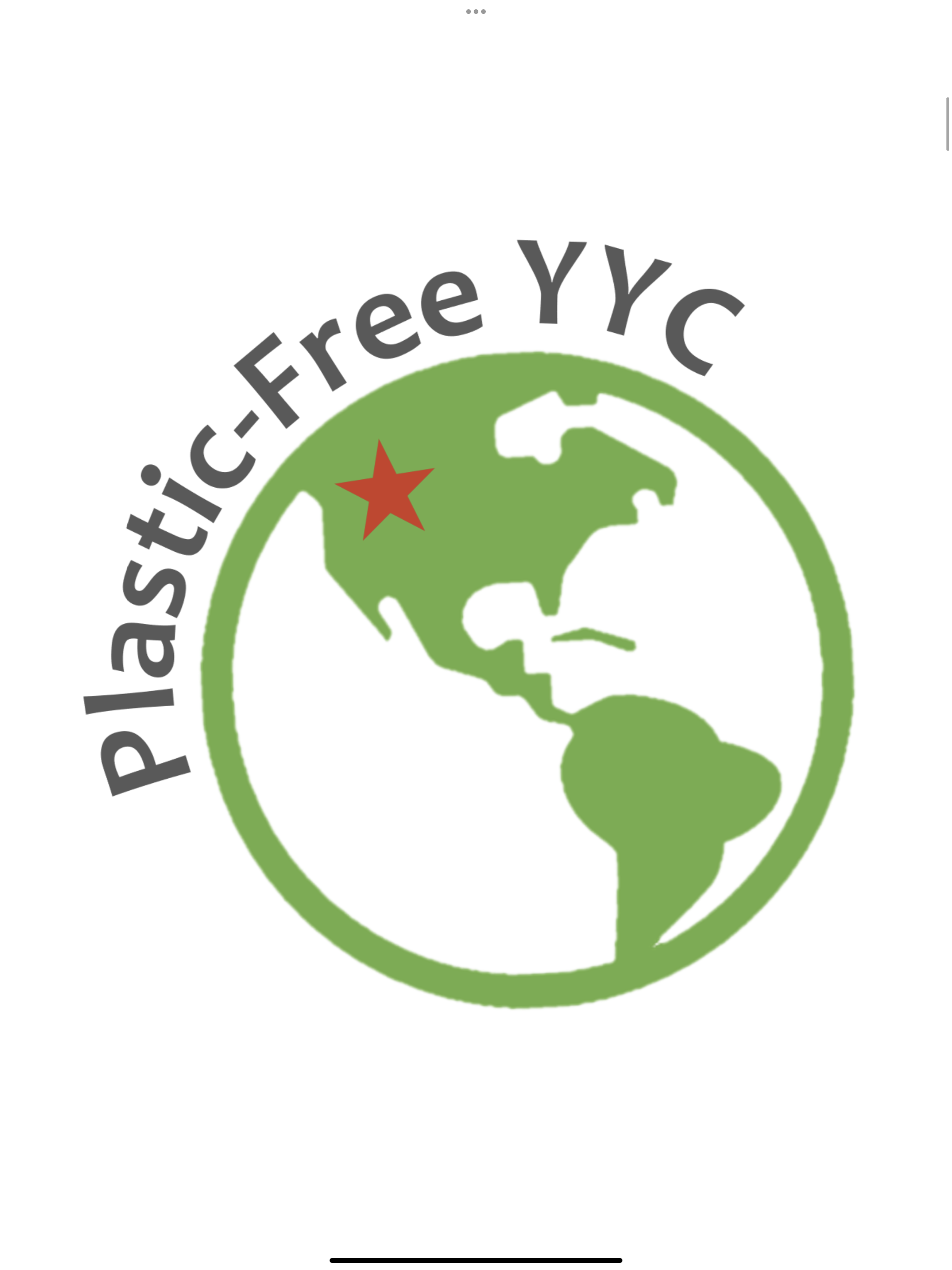 Plastic-Free YYC Logo
